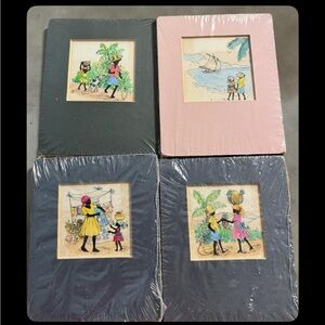 Vintage Art Handcrafted with  various scenes, art Jamaica